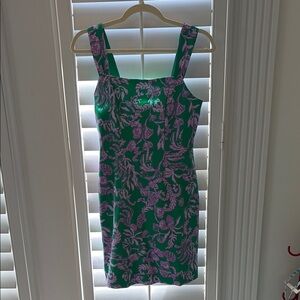 NWT Lilly Pulitzer Floral Green and Purple Dress